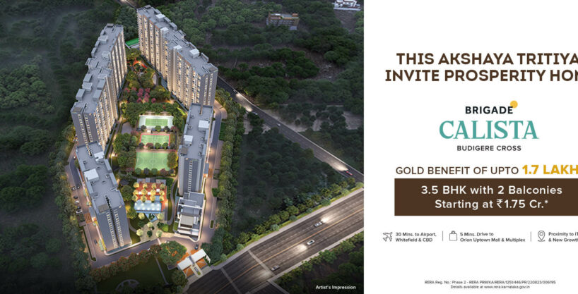 luxury flats and apartments in Brigade Callista Bangalore near Whitefield